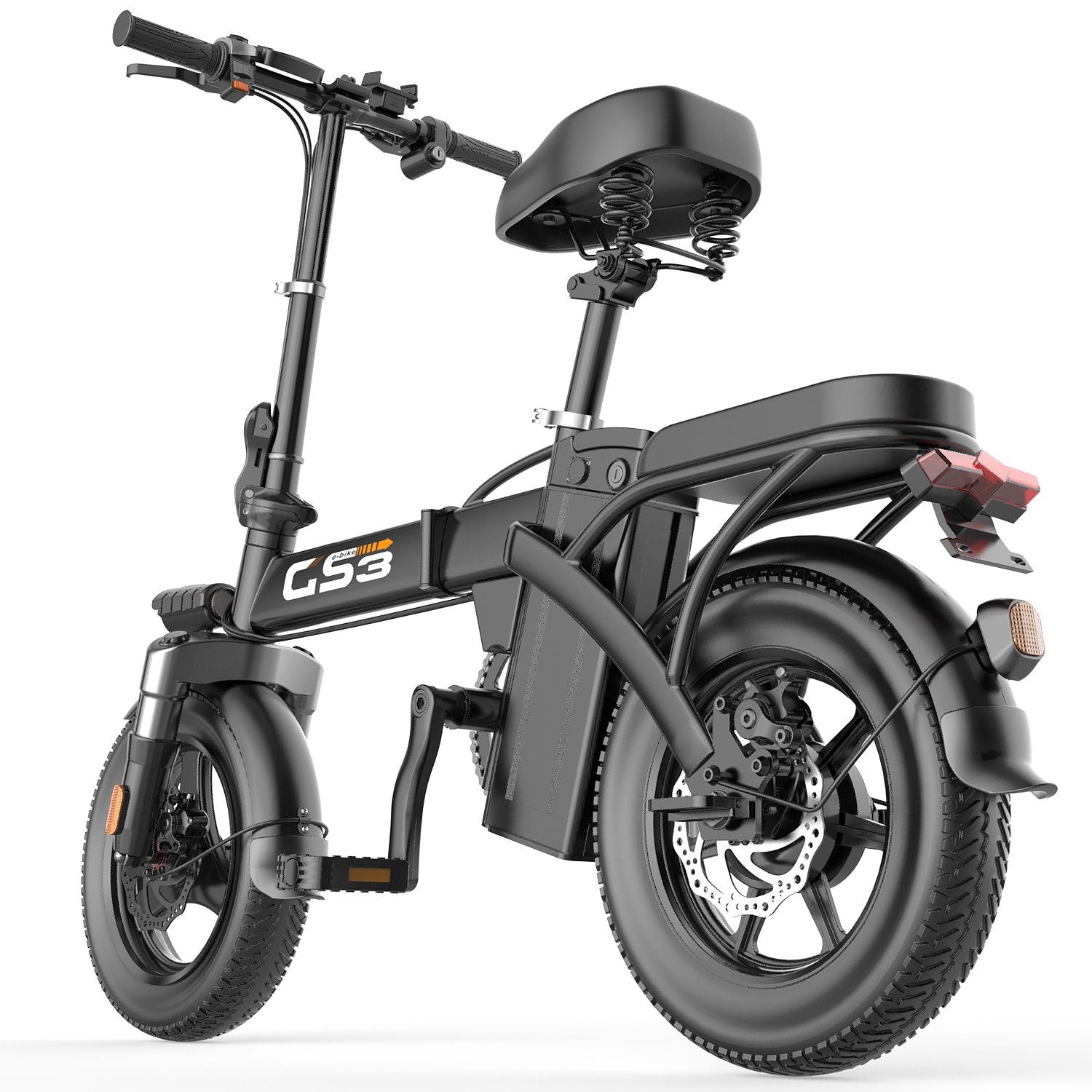 E-Bike Cityrad 14 Zoll Klapprad Elektrofahrrad 48V 15Ah City Pedelec faltbar Korb